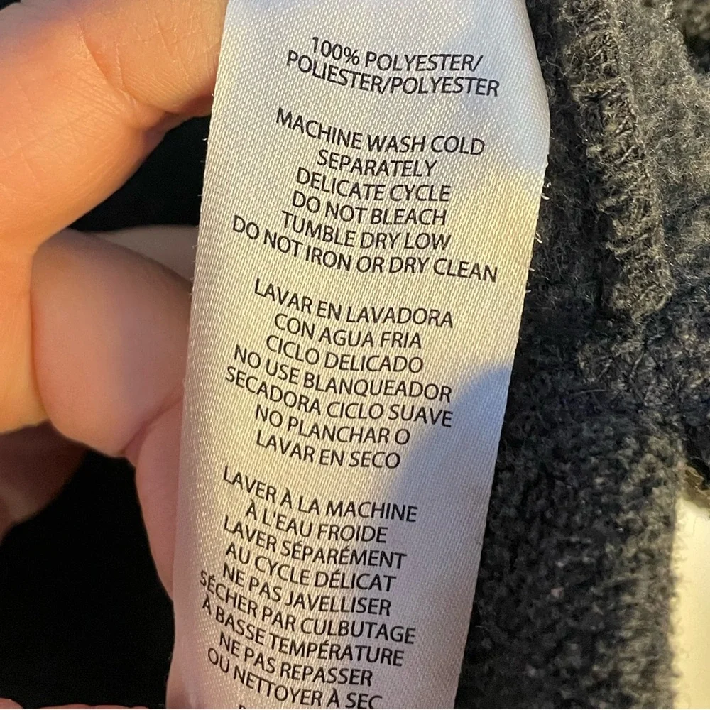5 for $25🔥Calvin‎ Klein Performance Grey Fleece Zip Front Hooded Jacket Large